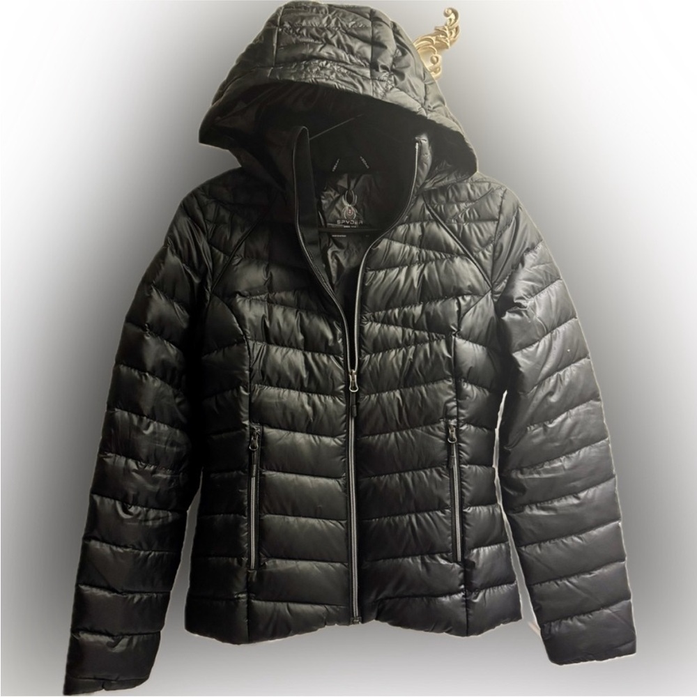 Spyder Women's Quilted Black Puffer Jacket